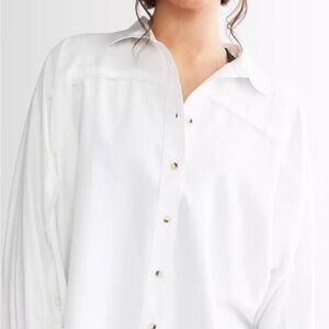 BKE Frayed Button up Shirt